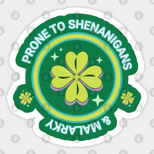 Shenanigans-And-Malarkey Sticker by nikalassjanovic